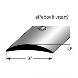 Přechodový profil 37 x 4,5 mm, aluminium elox.
