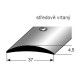 Přechodový profil 37x4,5 mm, Aluminium elox., středově vrtaný s SB balením