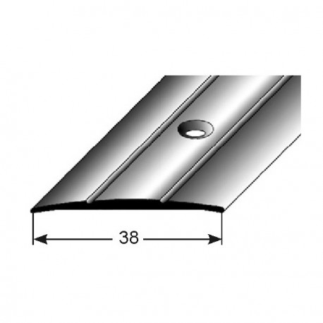 Přechodový profil 38x1,8 mm, Aluminiumelox., vrtaný-dřevodekor s SB balením