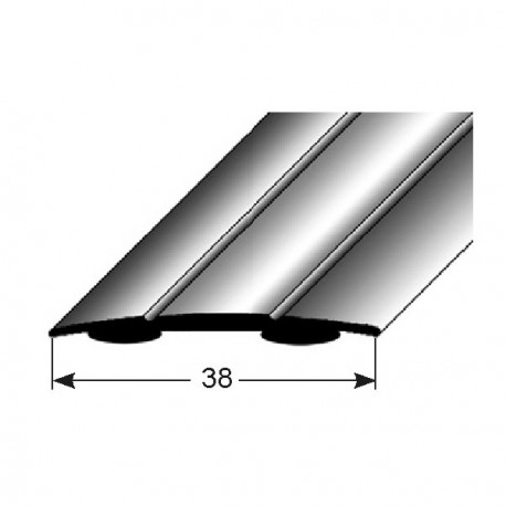 Přechodový profil 38x1,8 mm, Aluminiumelox., sammolep.