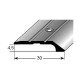Ukončovací profil Aluminium elox, vrtaný s SB balením