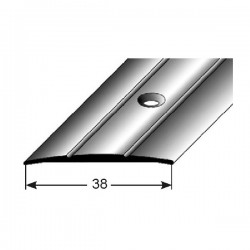 Přechodový profil 38 x 1,8 mm, aluminium elox.,vrtaný