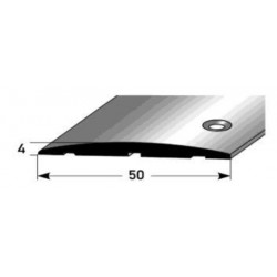 Přechodový profil 50x4 mm, aluminium, elox., stranově vrtaný pro velká zatížení s SB balením