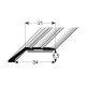 Ukončovací profil pro laminát, 34x8,5 mm, Aluminium elox., samolepící