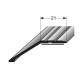 Ukončovací profil pro parkety, 47x15,5 mm, Aluminium elox., samolepící
