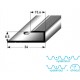 Zásuvný profil pro laminát 8 mm, aluminium, elox., dřevodekor folie s SB balením