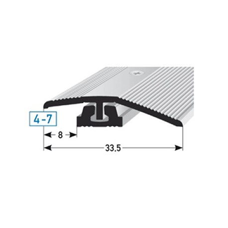 SKD- výškové vyrovnání pro designové podlahy pro výšky 4 - 7 mm, flexibilní, vrtaný