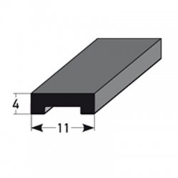 SKD- podložka 4 mm pro zvýšení profilu na 8 - 11 mm, PVC, vrtaná