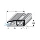 SLP- ukončovací profil 24 mm pro laminát/parkety 7 - 17 mm, flexibilní, 3-dílný, hliník, vrtaný