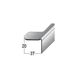 NEREZ - opravný úhel B20 pro betonové schody matné K180