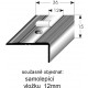 Schodová hrana 15x36 mm Aluminium elox., vrtaná 